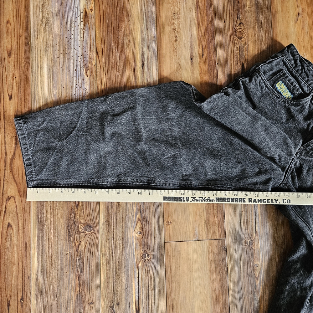 Gray Denim Jeans with Logo Patch - image 7